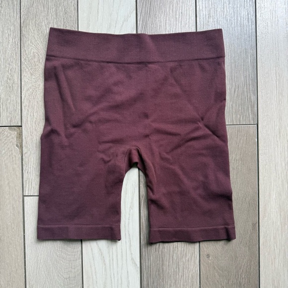 Free People Pants - Free People Burgundy Bike Shorts